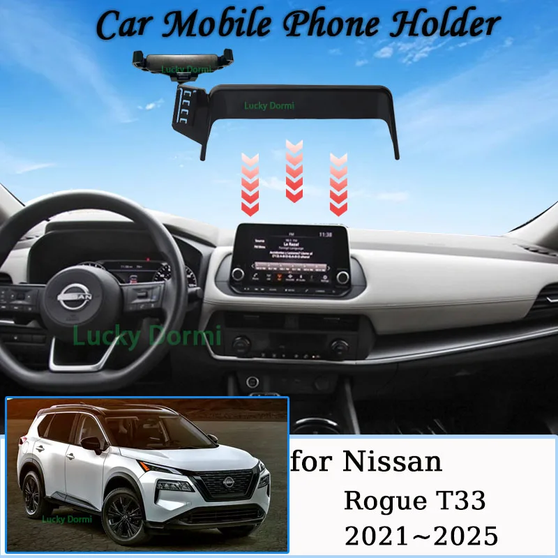 

Автомобильный держатель телефона для Nissan Rogue T33 2021 ~ 2025 8 "экран новый магнитный кронштейн MagSafe GPS-навигационная подставка автоаксессуары