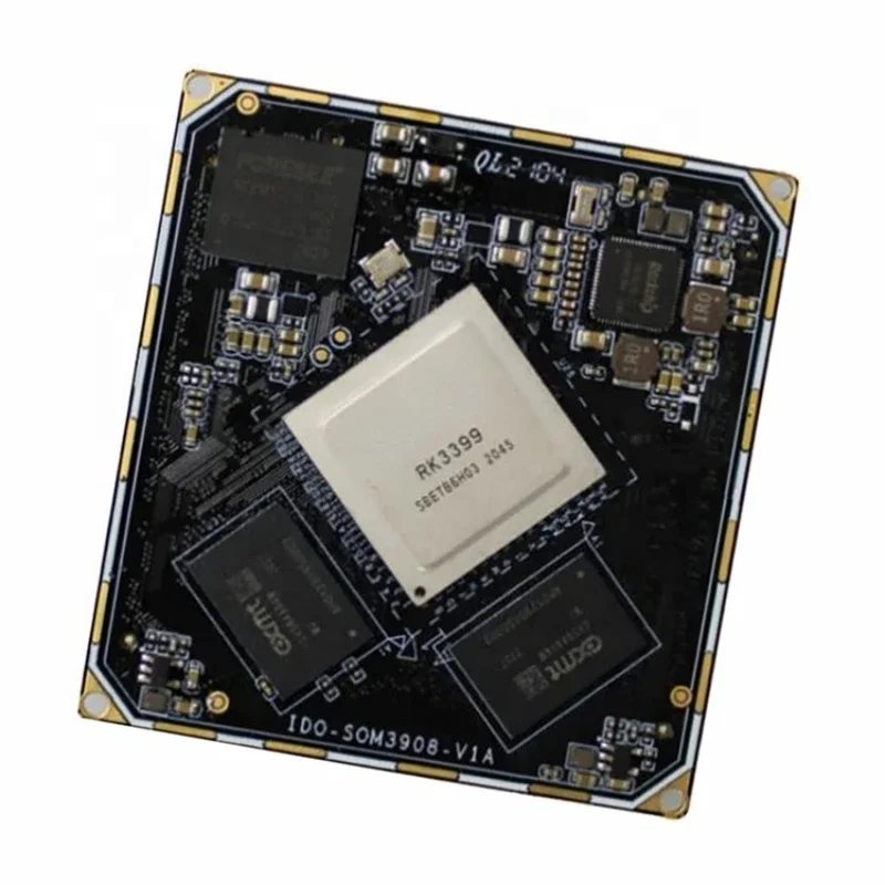 10W  Score ARM Dual-core Cortex-A72 Quad-core Cortex-A53 64-bit RK3399 CPU SOM Core Board