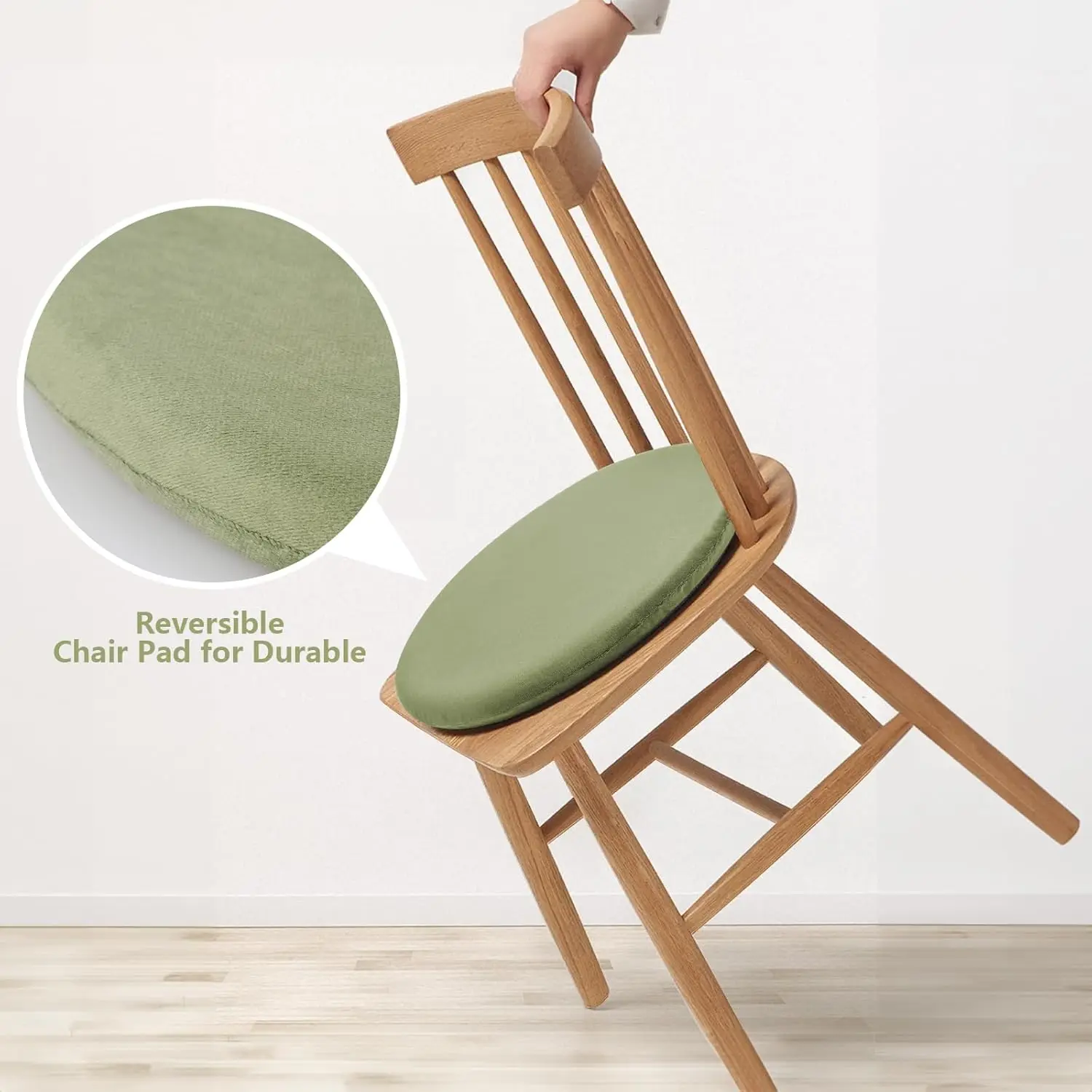 New 1pc 35/40/45cm Japanese Style Memory Foam Round Seat Cushion Anti-Slip with Elastic Zipper Detachable for Home Car Office