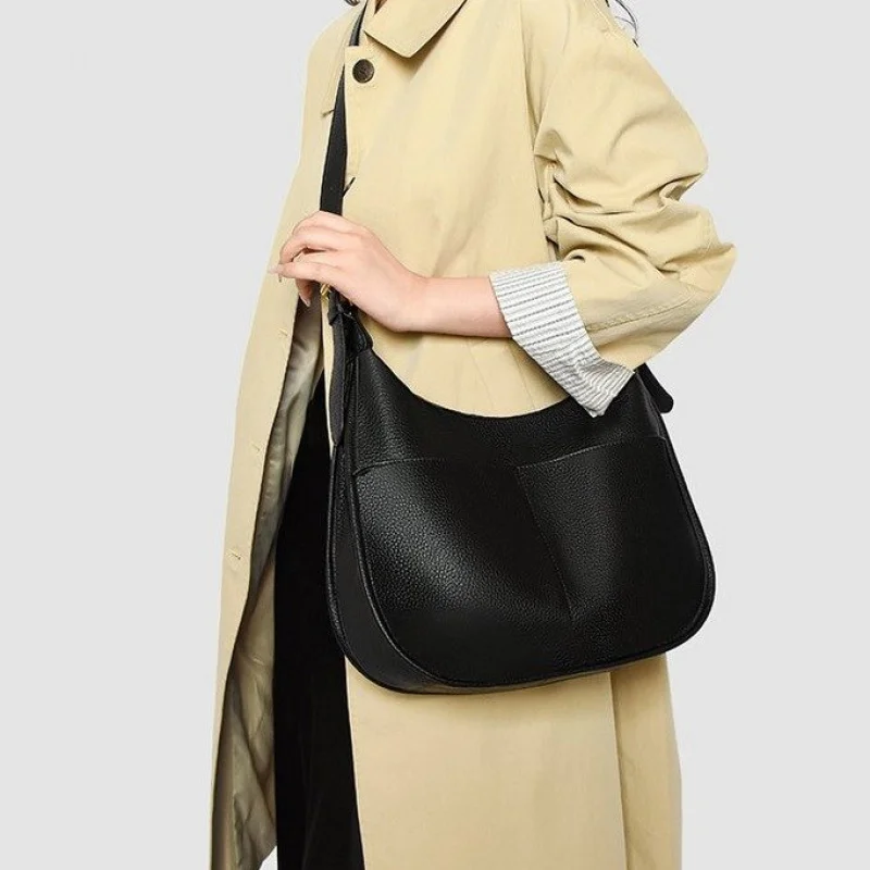 

Premium Women's Messenger Bag Leather Crossbody Shoulder Handbag Luxury Brand Elegant Ladies Vintage Purse