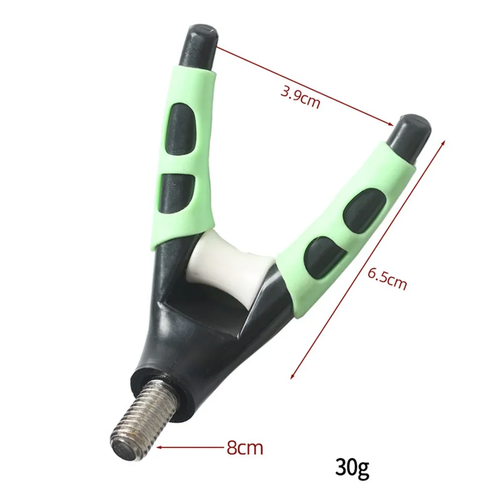 V-förmiger Rutenhalter, Stangenhalter, Angelrute, Angelgerät, Angelwerkzeuge, Iscas, leuchtend, rutschfest, rutschfest, Ruhekopf