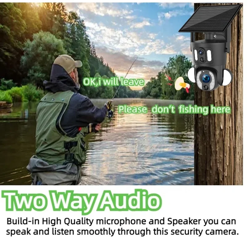 10X زووم بصري عدسة مزدوجة 3K 6MP Ubox لاسلكي واي فاي كاميرا تلفزيونات الدوائر المغلقة الشمسية بطارية قابلة للشحن 4G بطاقة SIM كاميرا تعمل بالطاقة الشمسية