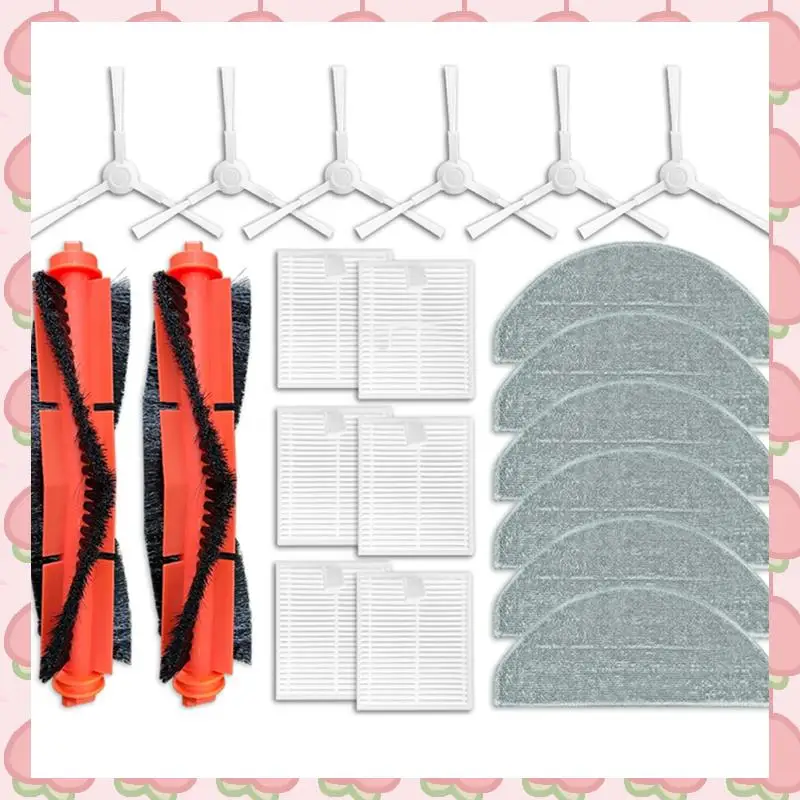 

N18R For Xiaomi Robot Vacuum E10, E12, B112 Replacement Parts Side Brush Hepa Filter Mop Rag Replacement Spare Parts