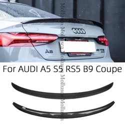 For AUDI A5 S5 RS5 B9 2Door Coupe S Style Carbon fiber Rear Spoiler Trunk wing 2017-2025
