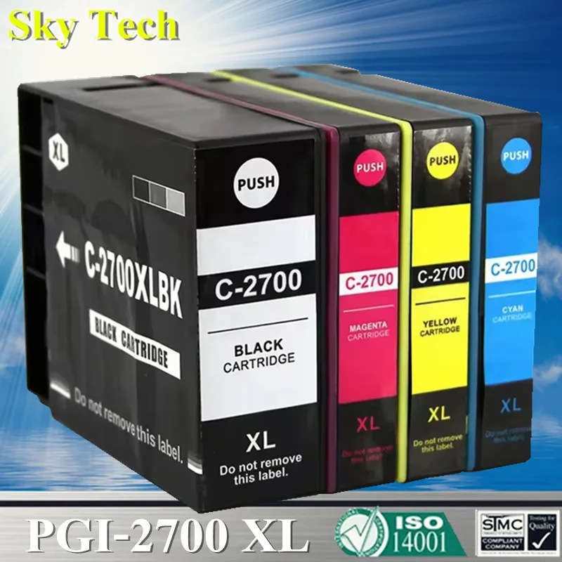 Sky 2700XL PGI2700 PGI-2700XL Compatible Ink Cartridge For Canon MAXIFY  IB4070 IB4170 MB5070 MB5170 MB5370 MB5470 etc Printer