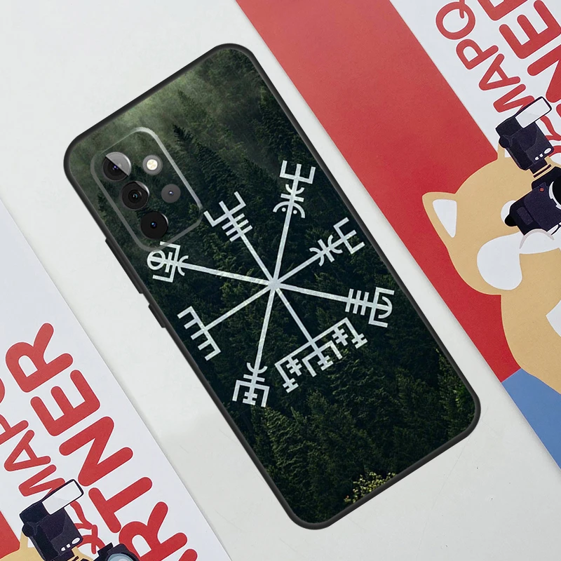 Forest Nordic Runes Cover For Samsung Galaxy A34 A24 A54 A14 A52 A42 A32 A22 A12 A51 A71 A53 A33 A23 A13 Case