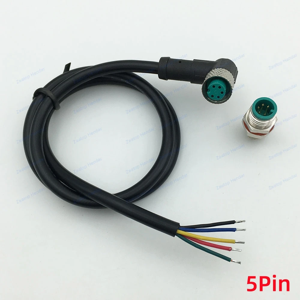 M8 مجموعة المسمار المعدني ، المكونات الإناث مع كابل 50 سنتيمتر ، استشعار مأخذ الذكور ، سلك إشارة الطاقة ، IP67 مقاوم للماء ، 2 دبوس ، 3 دبوس ، 4 دبوس ، 5 دبوس ، 6 دبوس ، 1 مجموعة ، الزاوية اليمنى #6