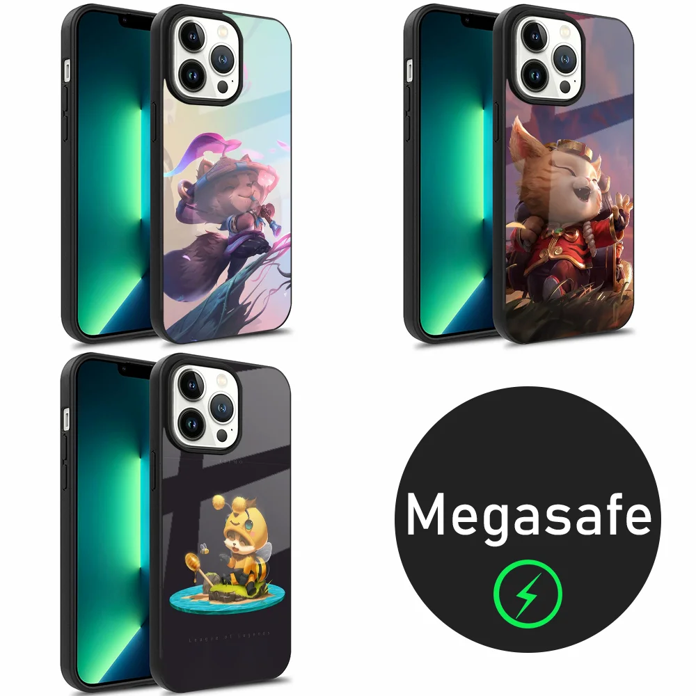 L-League of Legends Teemo Phone Case For iPhone 15,14,13,12,11,Plus,Pro,Max Mini Magsafe Magnetic Wireless Charging