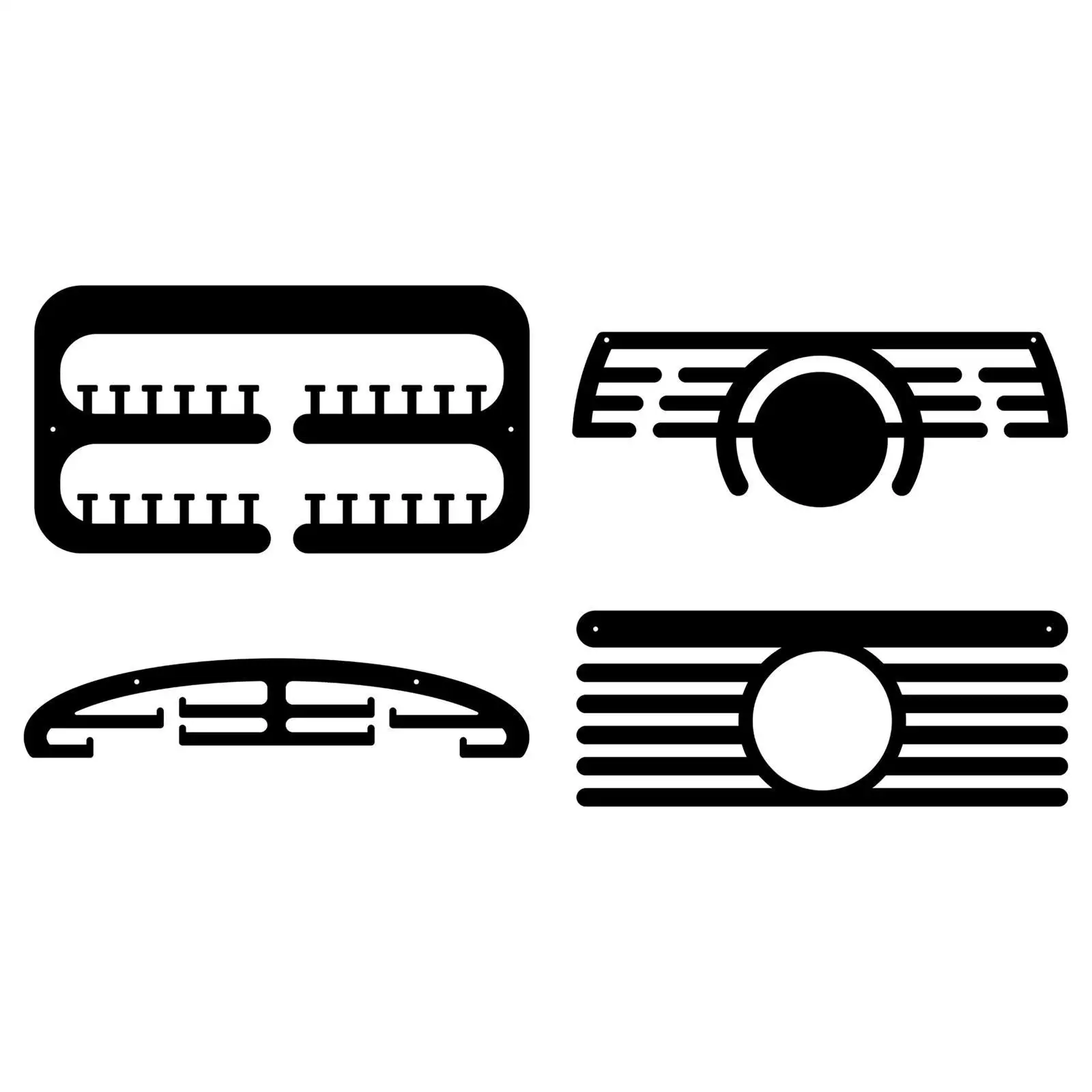 Medal Hanger, Running Medal Hanger Wall Mounted Easy to Install, Sturdy Shelf Medal Holder for Running Medals, Sports Medals