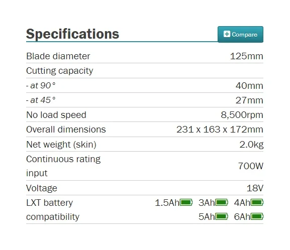 MAKITA DCC501 Brushless Diamond Cutter Cordless Cutter 125mm Portable Saw Marble Slotting Machine Tile Cutting Machine