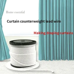 Lead Wire Rope Lead Rope Curtain Spongy Lead Livingroom Curtain Bottom Weight Vertical Rope Window Curtain Accessories