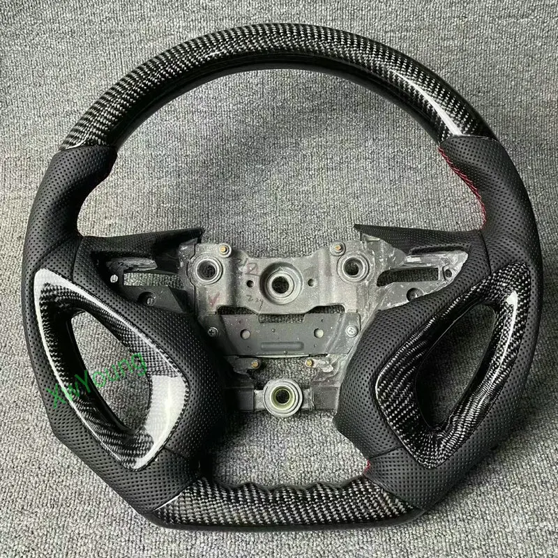 For Hyundai Sonata 100% Real Carbon Fiber Leather Steering Wheel