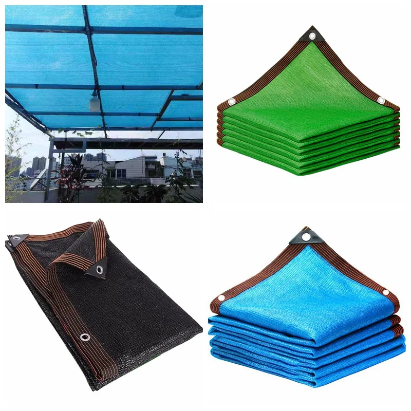 75~80% Anti UV Blue Black Green HDPE Sun Shading Net Greenhouse Horticulture Plants Cover Canopy Car Sunshade Net