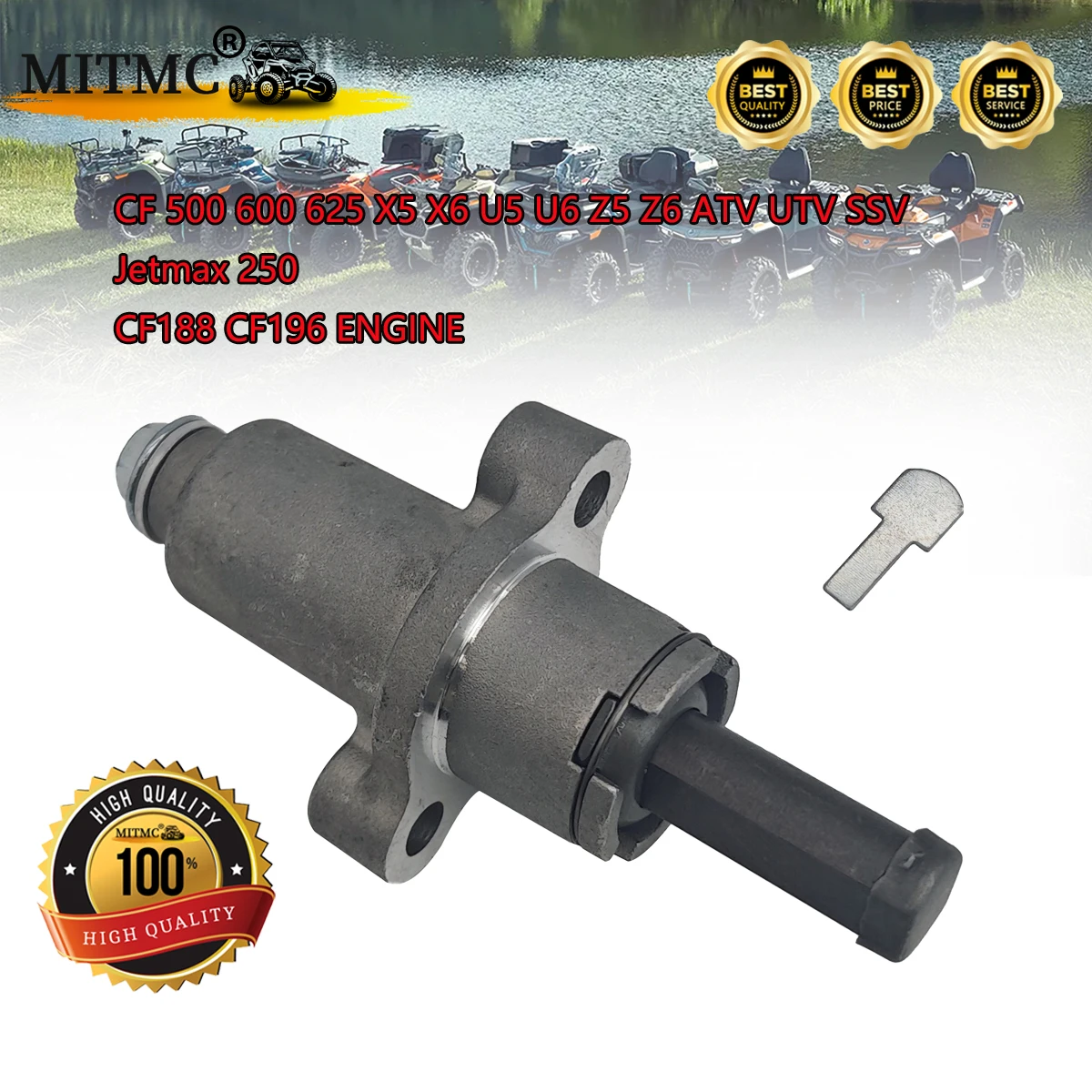 MITMC Timing Cam Chain Tensioner For CF 500 600 625 X5 X6 U5 U6 Z5 Z6 ATV UTV SSV Jetmax 250 CF188 CF196 ENGINE 0180-023200-0080