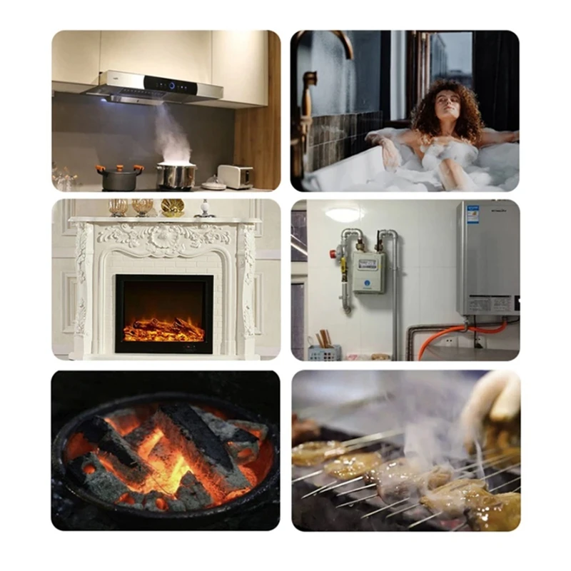 Tuya واي فاي أول أكسيد الكربون كاشف الدخان ، 2 في 1 الكاشف ، استشعار حماية الأمن ، 1 قطعة