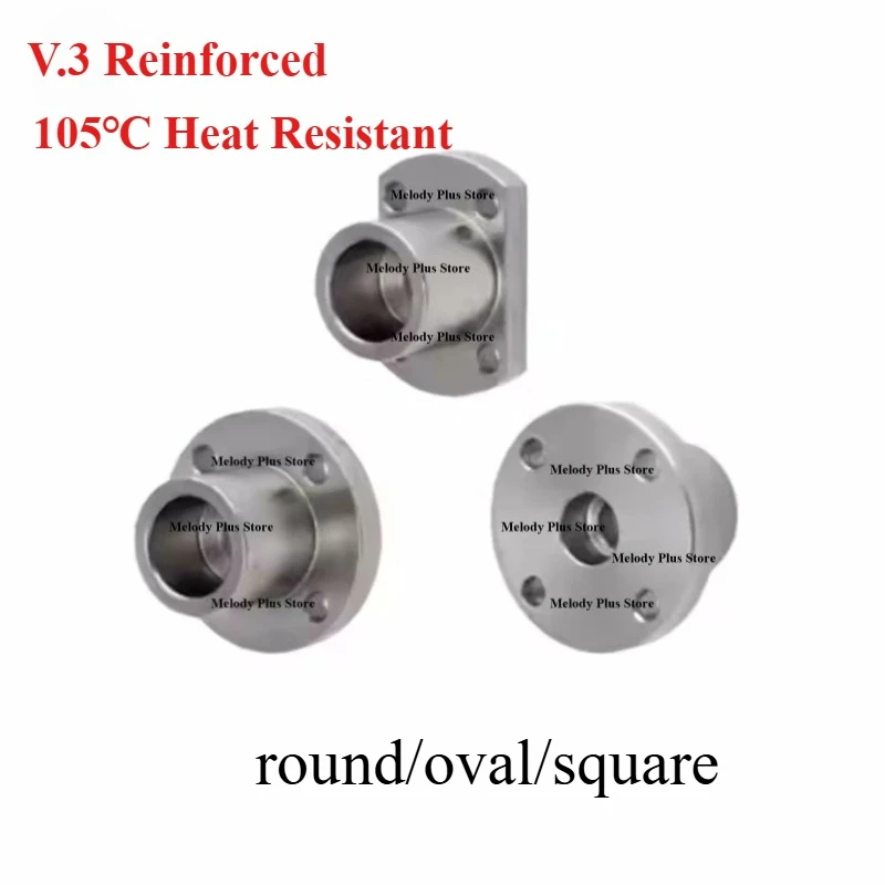 1PCS Long Sleeve Round Flanged Mount Type Shaft Supports Linear Motion Automation Components in Stock for 3D Printer CNC