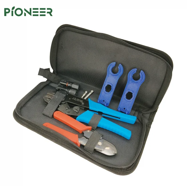 

Pioneer Solar Connector Crimping Tool Kit 6 Black Carbon Steel & ABS 1 Year Warranty for 2.5~6mm2 Solar Cable
