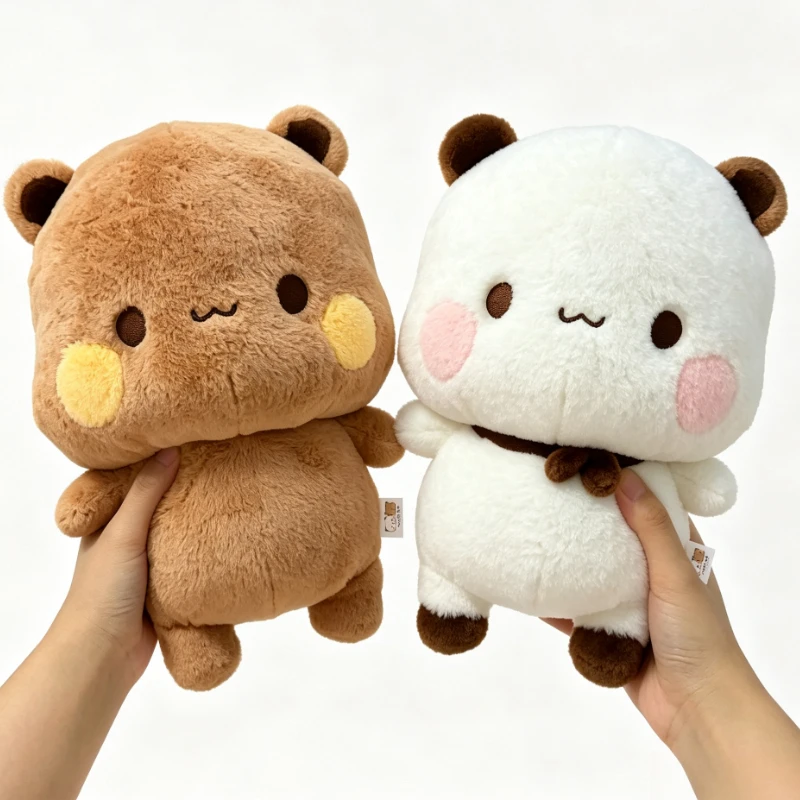 Yier Bubu Paar-Plüschpuppen, Kawaii Niedliche Panda-Stofftiere, Weiche Hautfreundliche Haptik, Tischdekoration, Geburtstagsgeschenke für Freunde