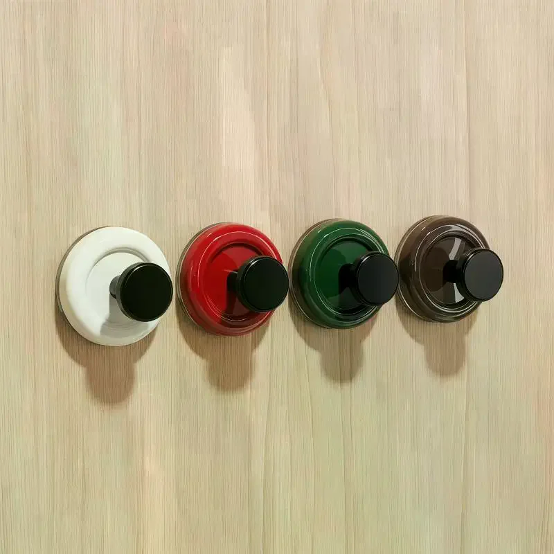 Colorful Suction Cup Wall Hooks, Strong Adhesion No Drilling, Great For Bathroom Kitchen Hanging Towels Bags
