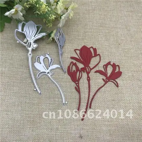 

3 Pieces Metal Cutting Dies for DIY Scrapbooking Album Paper Cards Decorative Crafts Flower Decoration Embossing Die Cuts