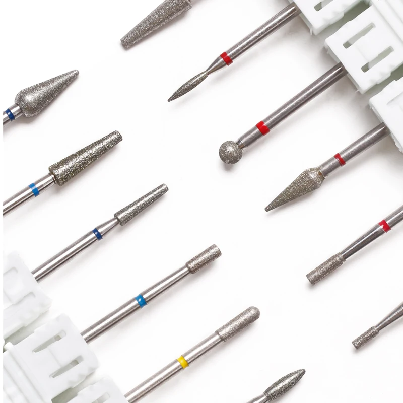 Diamond Nail Drill Bits Cuticle Cleaner for Electric Drill Manicure Pedicure Polishing Nail Art Tool Salon Home Supplies