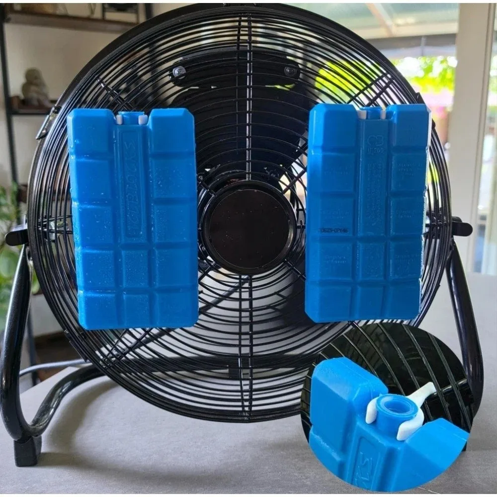 5Pcs Plastic Fan Ice Pack Clip Air Cooling Firm Grip Ice Pack Holders Wear Resistant Compact Electric Fan Hanging Clip
