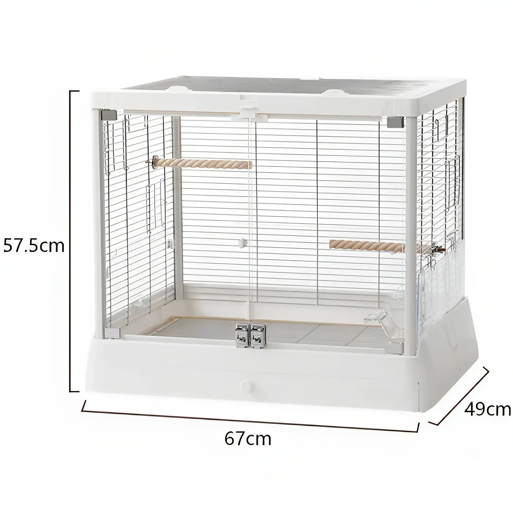 B6001B40015000 Hand Raised Parrot Glass Bird Cage B5001 B6045ssB6047SS