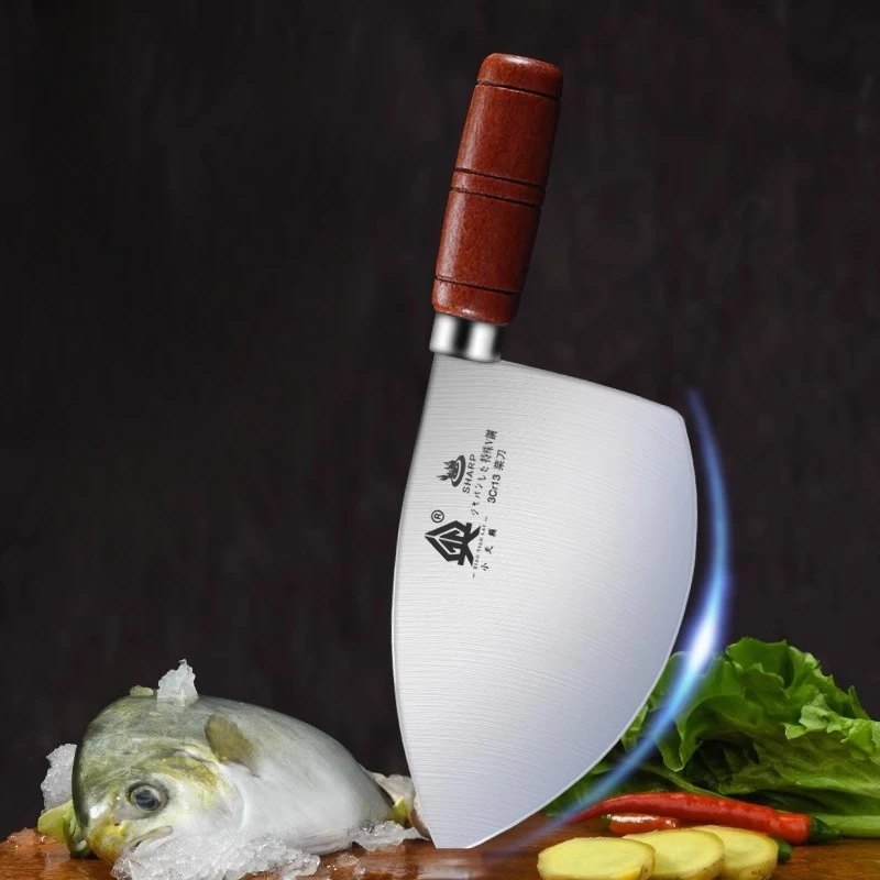 BAKULI Fish meat processing knife, kitchen stainless steel kitchen knife, sharp slicing knife