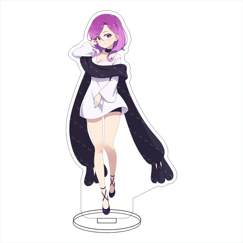 In stock Anime 15cm Acrylic Stand Anime FX Fighter Kurumi-chan Kurumi Fukuga Keychain Character Figure Desk Decor Ornament Gift