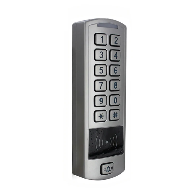 12V-28V Wasserdicht EM RFID Reader Access Control FingerKey Tastatur tor schloss Innen Außen
