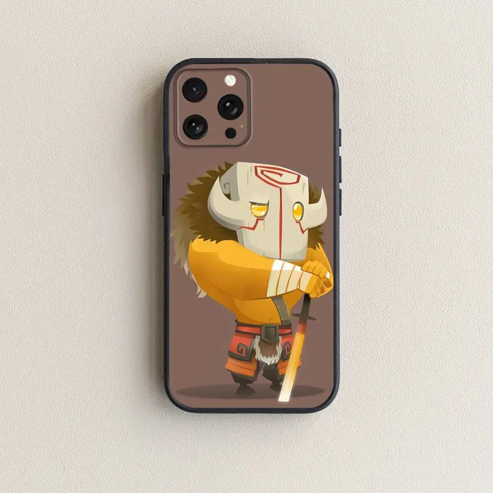 حافظة هاتف D-Dota 2 الرائعة لهاتف iPhone 17,16,15,14,13,12,11 Plus,Pro Max,XS,X,XR,SE,Mini,8,7,غطاء أسود من السيليكون الناعم #6