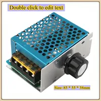4000W 220V AC SCR Voltage Regulator Dimmer Electric Motor Speed Controller Electronic Volt Regulator Dimmer Thermostat Regulator