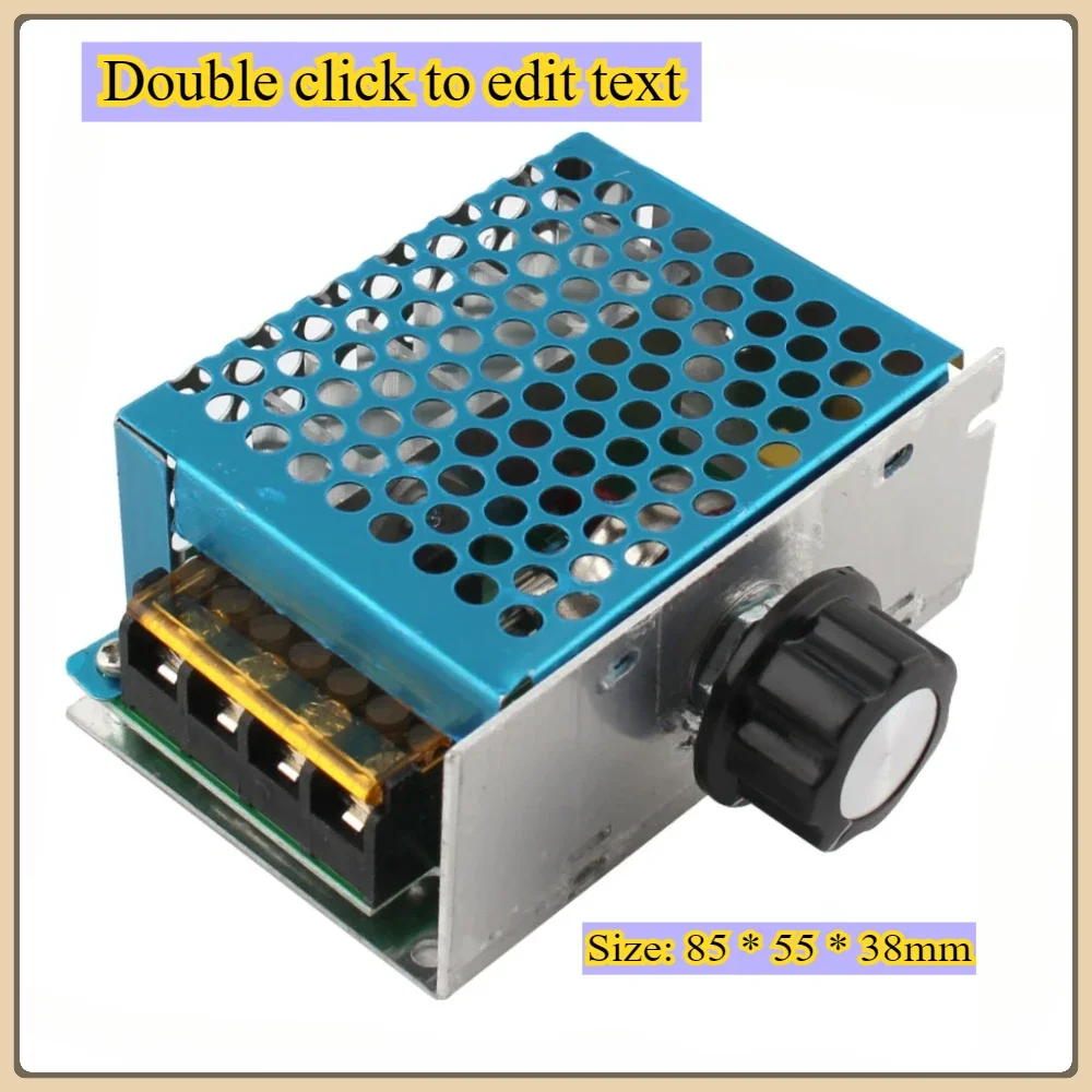 4000W 220V AC SCR Voltage Regulator Dimmer Electric Motor Speed Controller Electronic Volt Regulator Dimmer Thermostat Regulator
