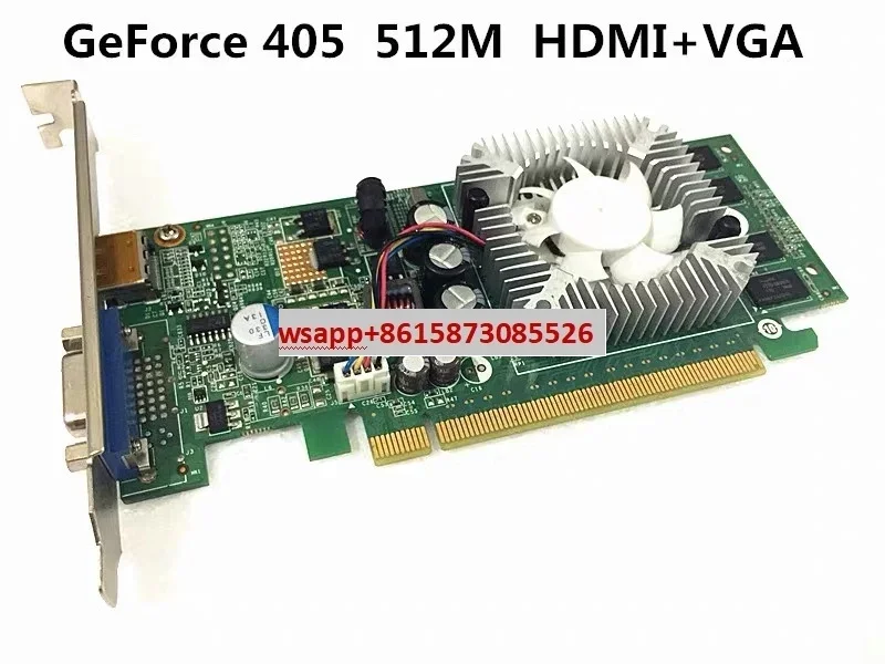 GeForce405 G405 Desktop PC Real 512M PCI-E Graphics Card  + VGA
