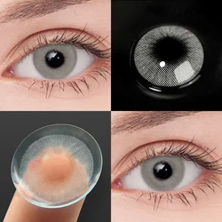 OVOLOOK-2pcs/pair 15 Tone Beauty Lenses for Eyes Color Contact Lenses Natural Comestic Colored Eye Lenses Soft Eye Color Lens