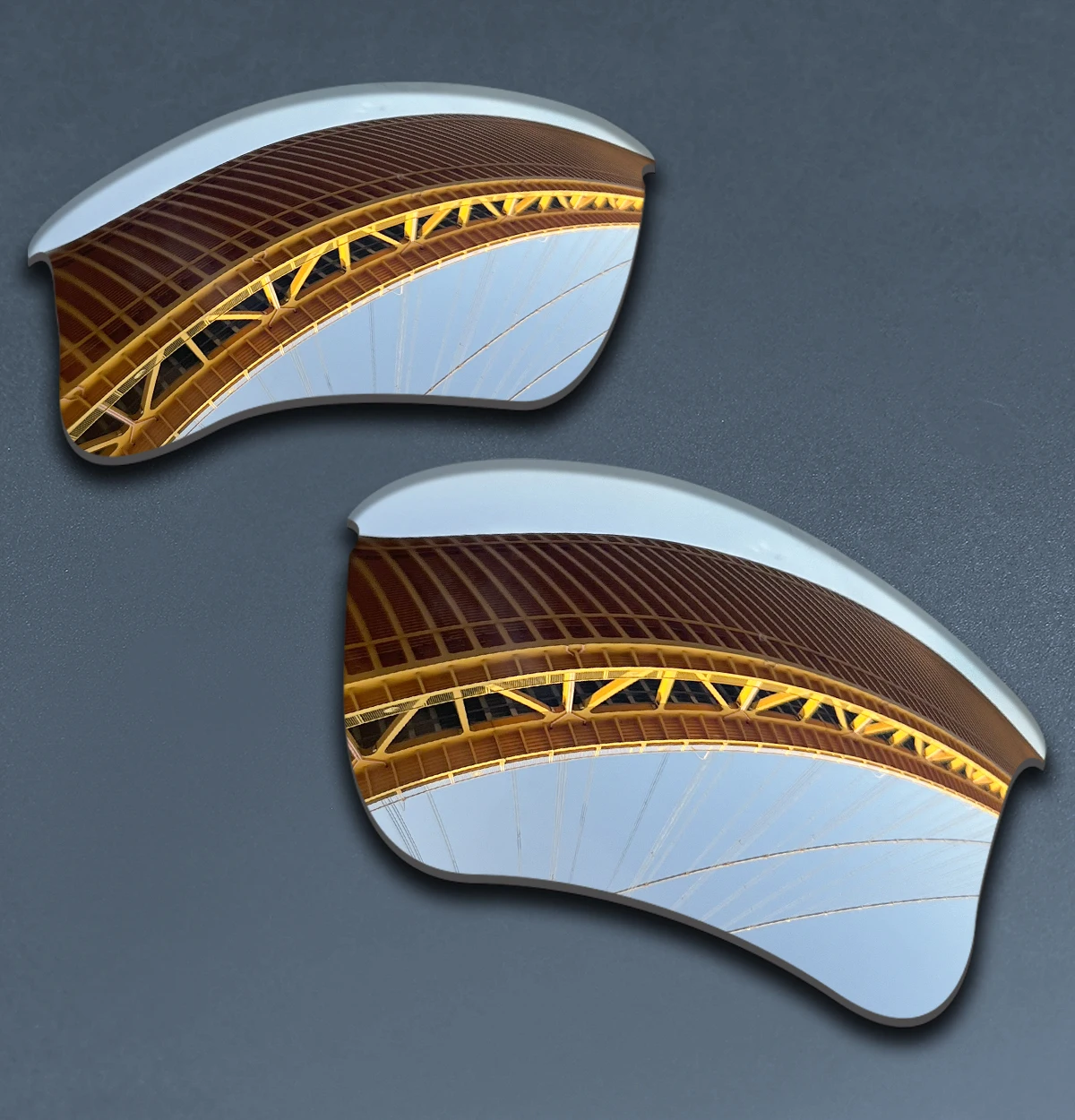 TRUE Polarized Replacement lenses for Oakley Flak Jacket XLJ 11-435 24-373 24-008 63mm, Anti-Scratch & Impact Resistant