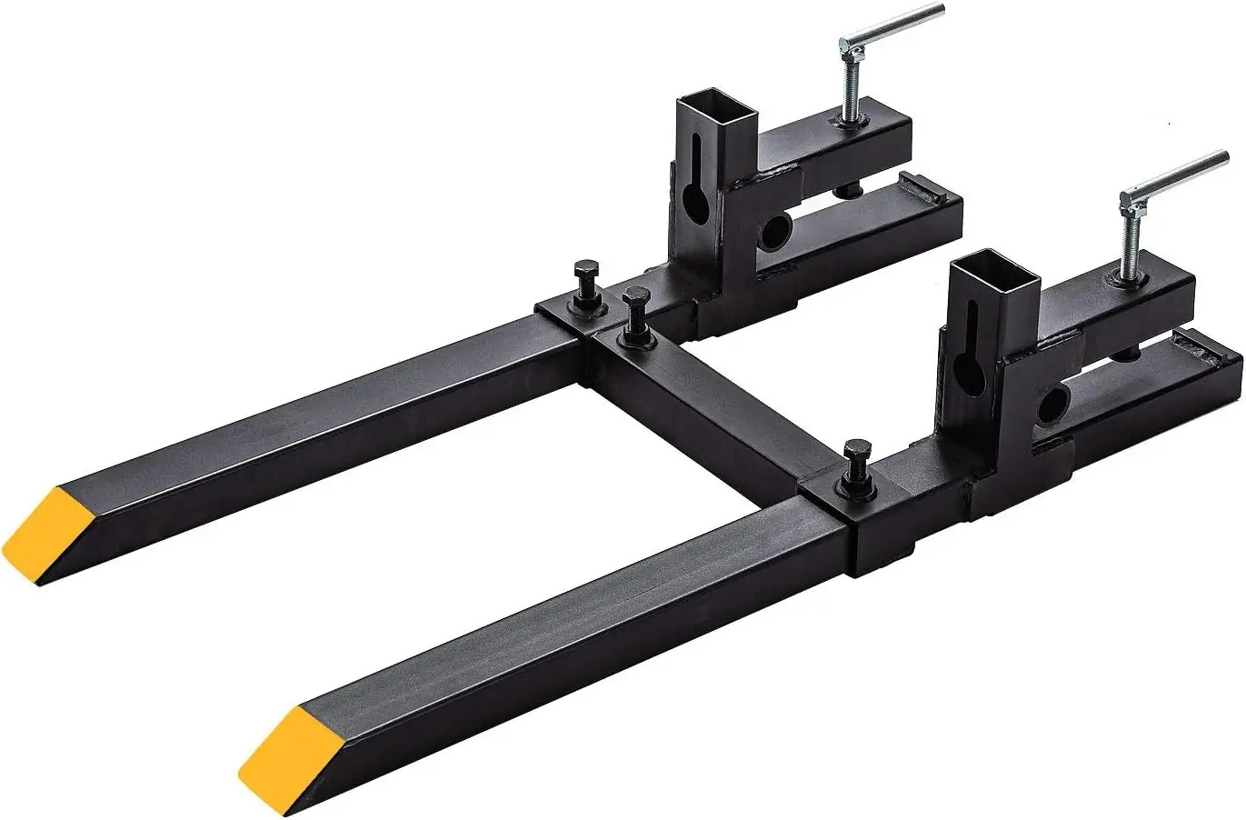 Clamp on Pallet Forks w/Adjustable Stabilizer Bar -60