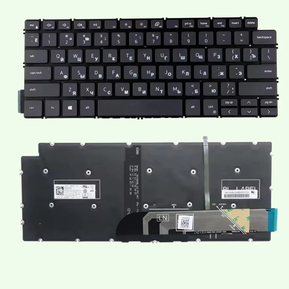 

Клавиатура для Dell 13 5390 5391 7391 14 5490 5491 7491 5498 7490 5493 3410 с русской подсветкой