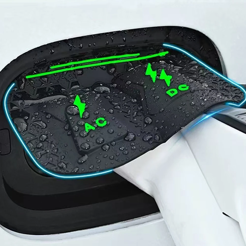 Car Charging Gun Rain Cover Suitable For Chery Jetour G700 25-26 Hidden Flip Cover Dust And Rain Protection Cover Acessories