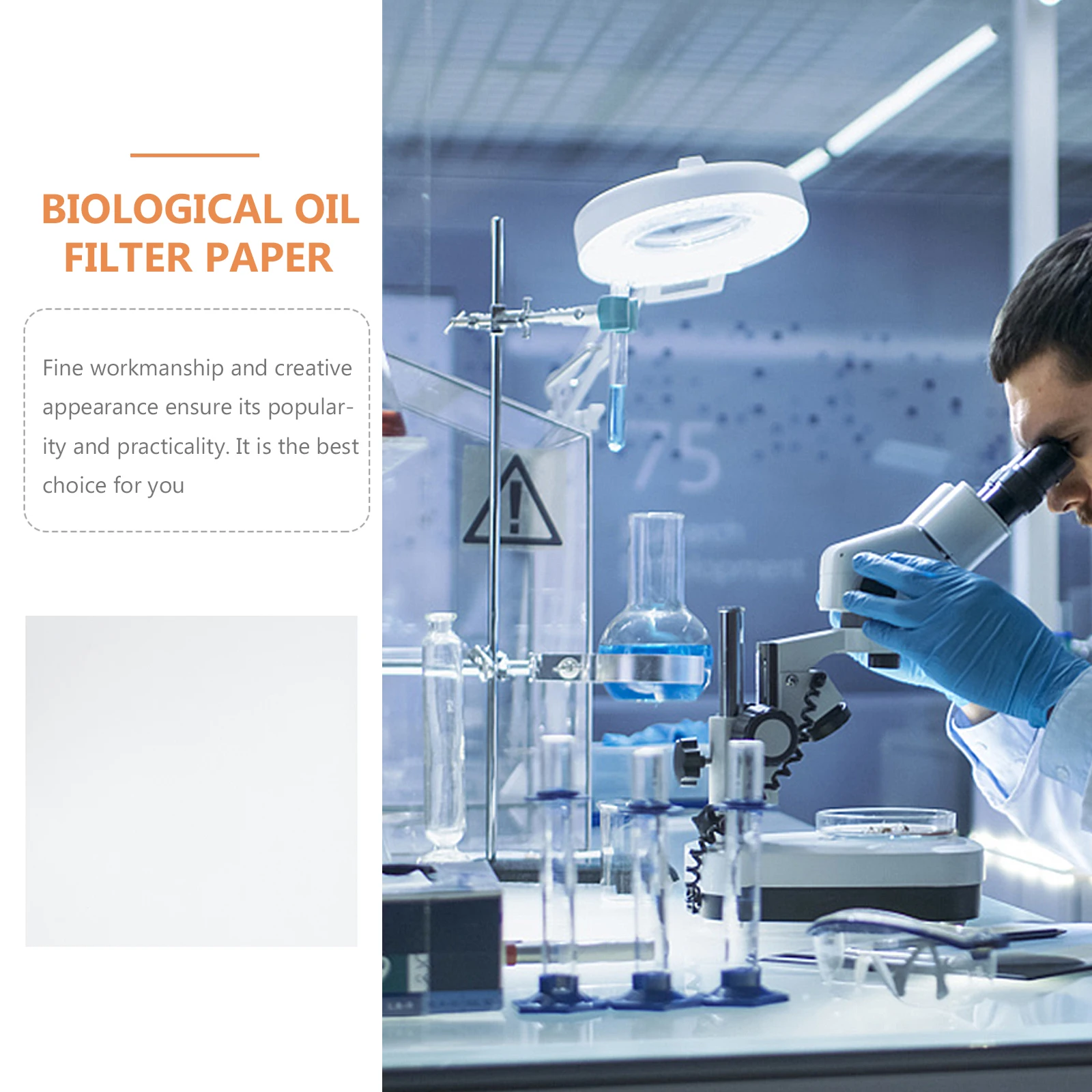 

20 Sheets Qualitative Filter Paper Practical Laboratory Oil Test Industrial Experiment Premium Material Experiment Filter Paper