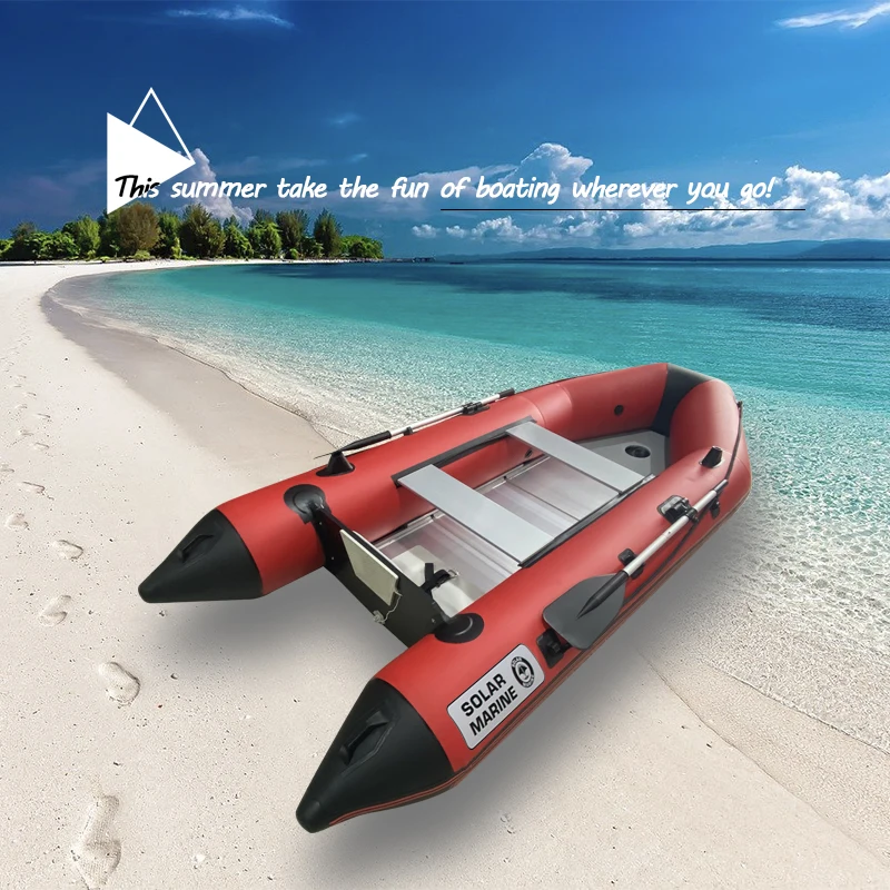 

Solar Marine Aluminum Alloy Thickened Assault Boat 5 Person Fishing Inflatable Rescue Kayak Sailor Sport Boat Rubber Canoe