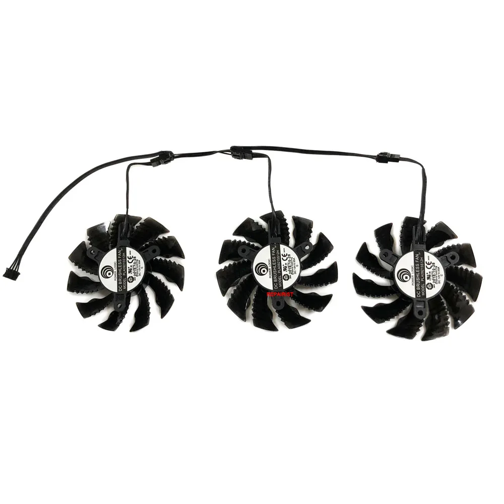 Dispositivo di raffreddamento GPU, ventola della scheda grafica, T128015SU, diametro 82MM, per GIGABYTE RX 6900XT GAMING OC,per GIGABYTE RTX 2080Ti