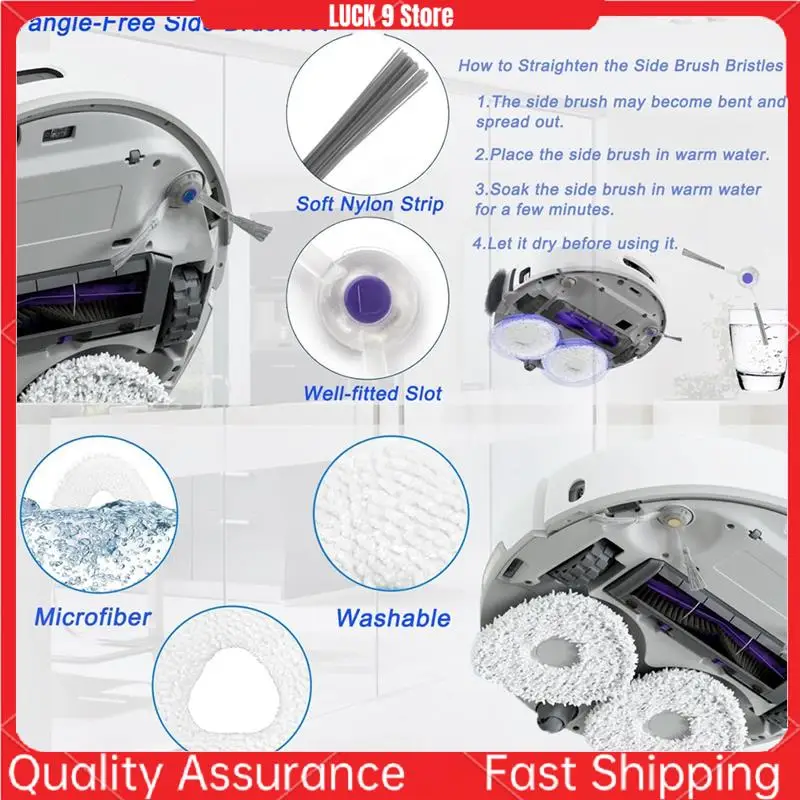 

For Accessories Kit Replacement For Narwal Freo X Ultra Robot Vacuum Main Brush Hepa Filter Dust Bags Mop Pads Side Brushes-AB52