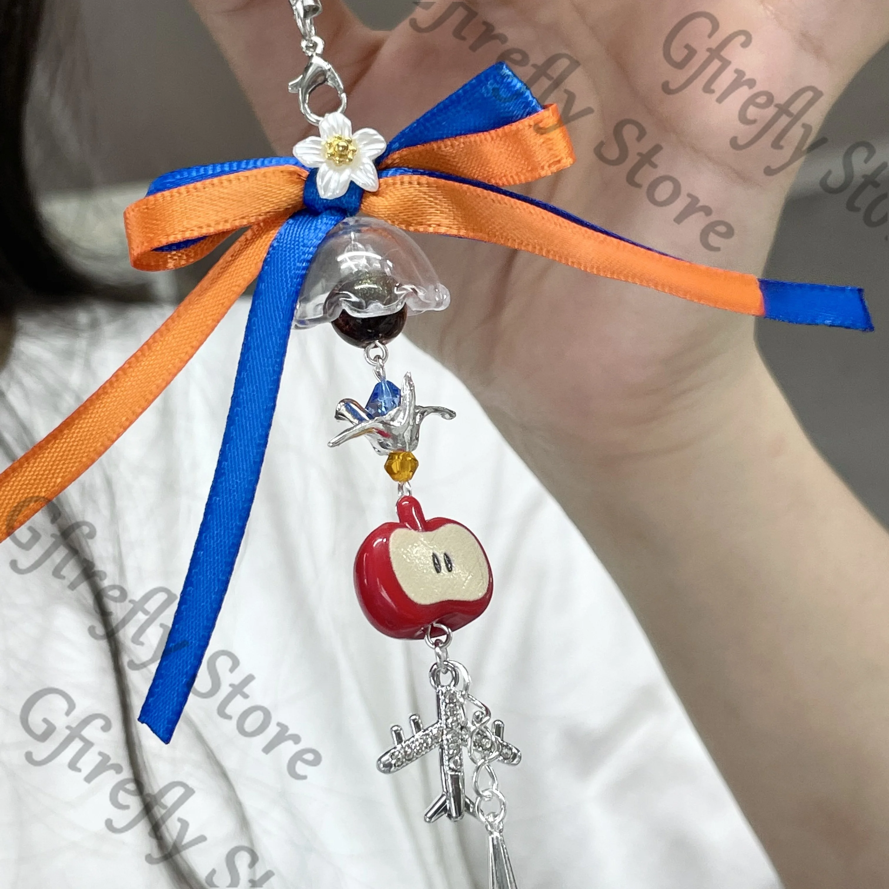 

Pendant Love and Deepspace Bag Strap Caleb Cosplay Wind Chime Keyring Colleagues Ambitus Anime Keychain Gift