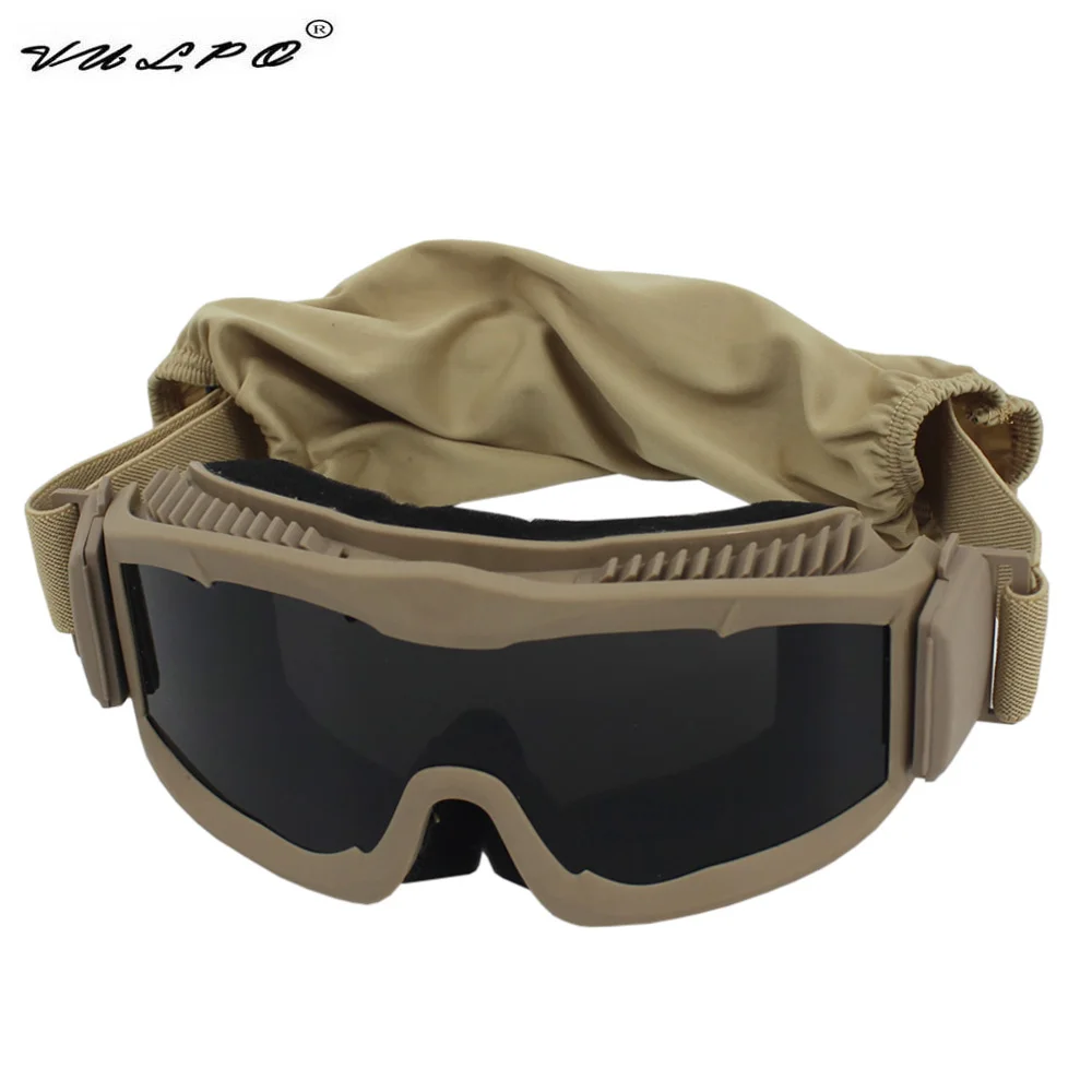 Gogle taktyczne VULPO Airsoft Paintball gogle strzeleckie wiatroszczelne okulary przeciwmgielne okulary turystyczne okulary górskie