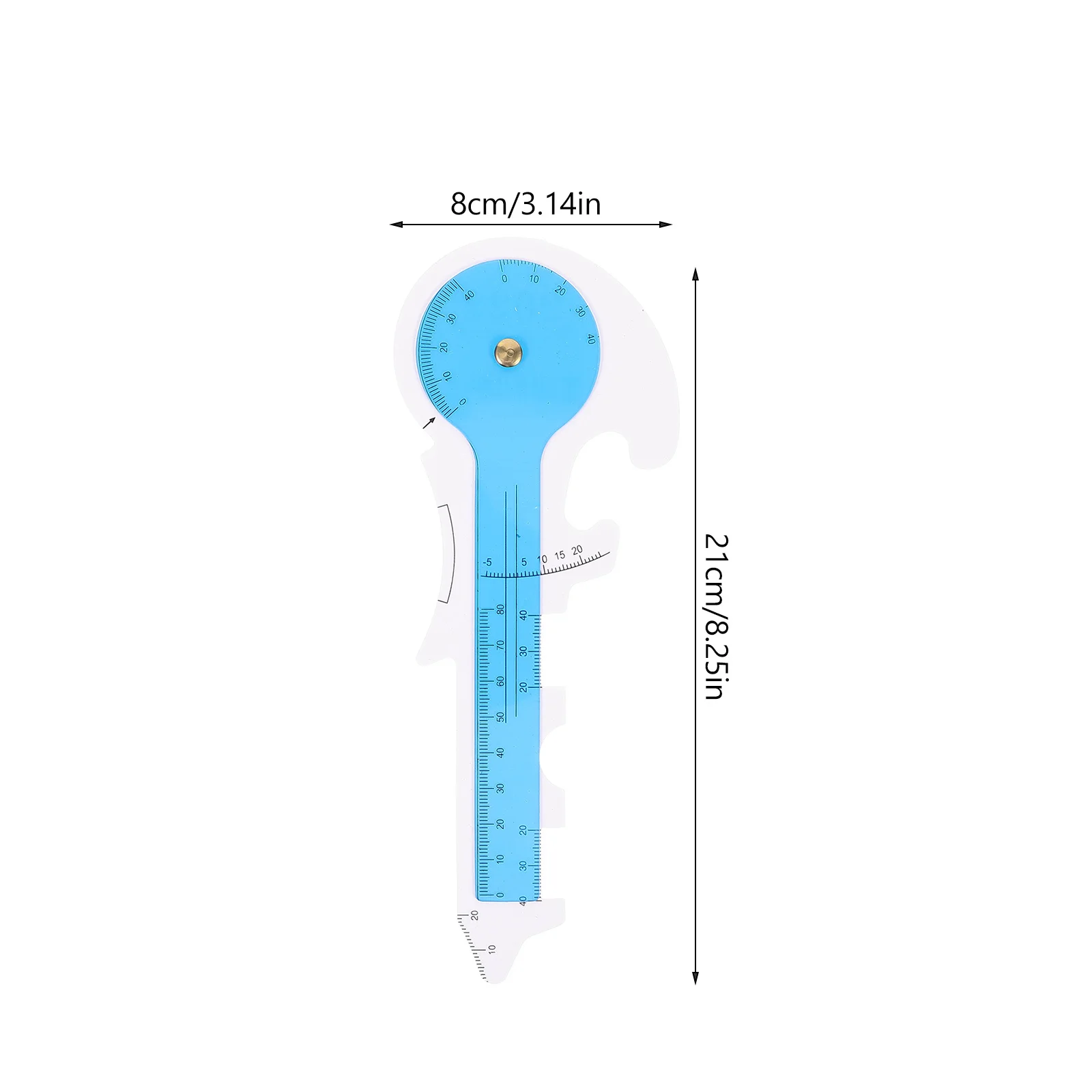 Glasses Pupil Distance Measurement Ruler Multi-Use Plastic Tool for Accurate Frame Fitting and Optometry