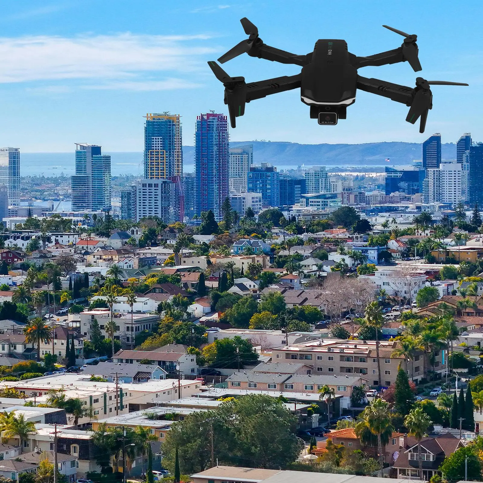 4K Mini Drone Dobrável Helicóptero Quadcopter Avião Câmera Drones Aeronaves de Controle Remoto Imagens Impressionantes