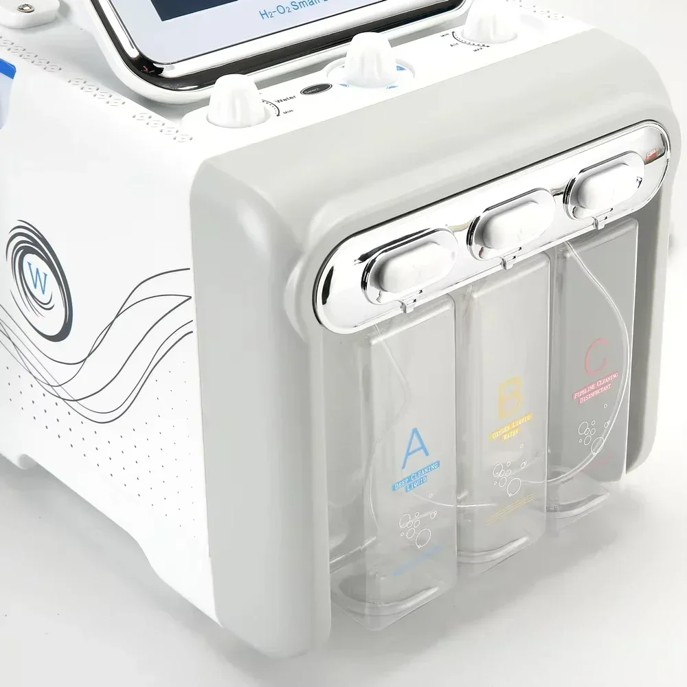 Latest 7 in 1 H2O2 Water Jet Peel Hydro Cleansing Hydrofacial Machine Facial Machine Water Aqua Peeling 2025