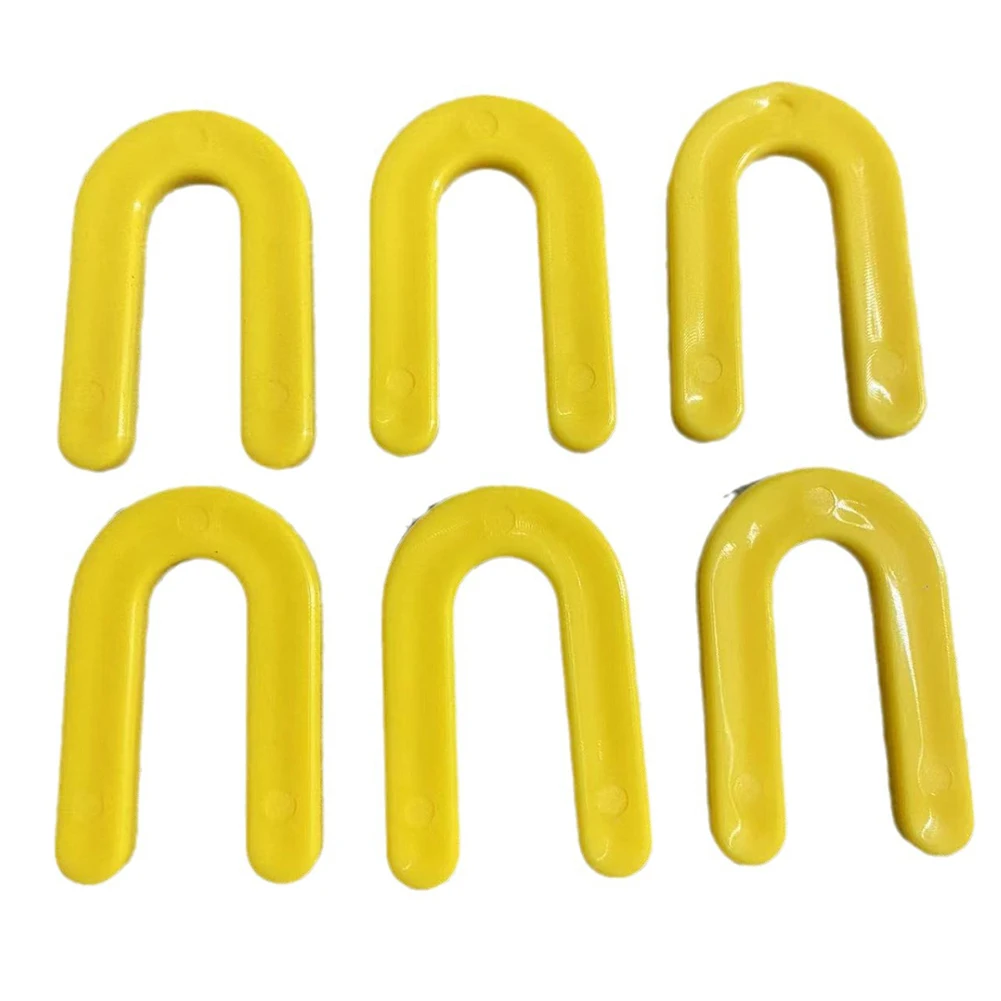 100PCS U Shape Tile Crosses Plastic Horseshoe Washer Spacers 4 7mm Thickness for Tile Leveling Porcelain Marble Granite