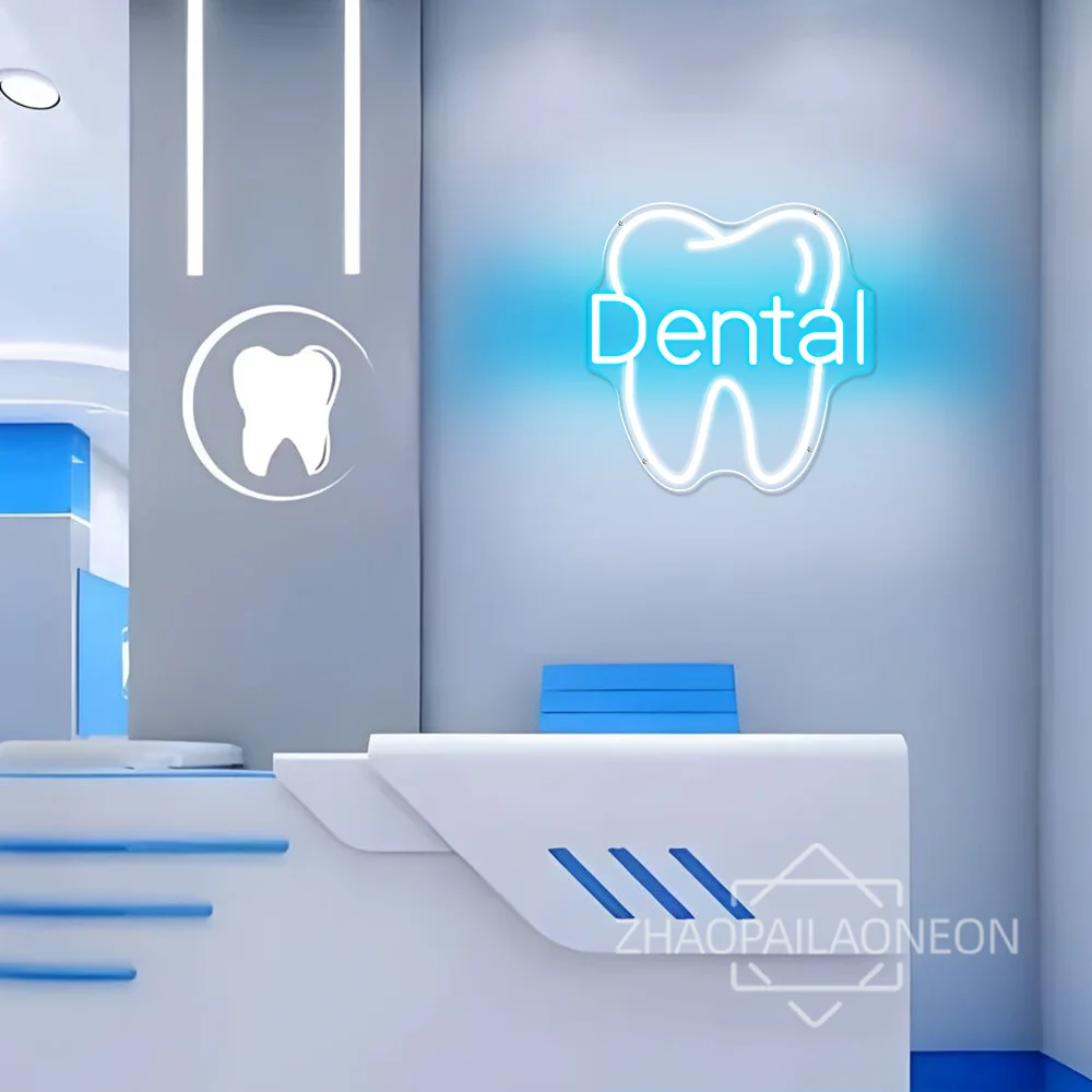 Dental Neon Led Sign Dentist Beauty Solon Wall Room Decor Neon LED Lights USB Dental Clinic decoration for business Signs
